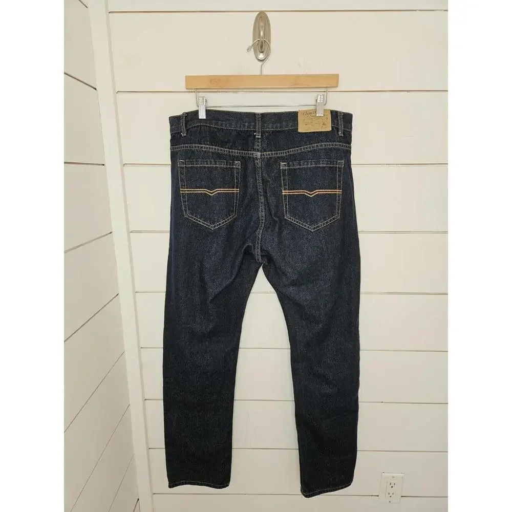 Vintage Genes 36x30 dark blue denim slim jeans